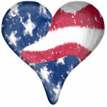 American Flag Scribble Cut Out