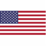 American Flag Sculpture Acrylic Cut Out