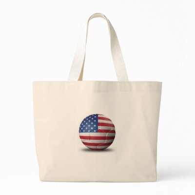 American Flag Soccer Ball Tote Bag by perfectdesigns