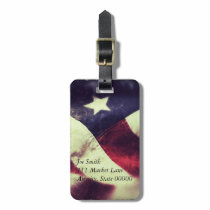 American flag star luggage tag luggage tags