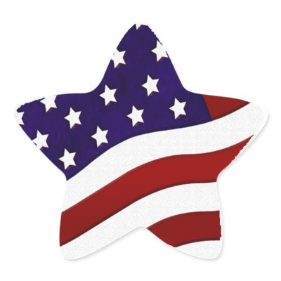 American Flag Star Sticker by StarStock
