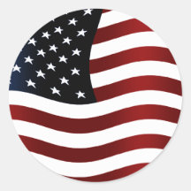 American Flag Stickers
