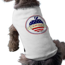 American Flag Teacher Apple Pet Clothing