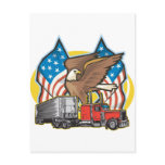 American Flag Trucker Post Cards