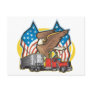 American Flag Trucker Postcards