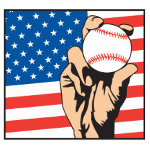 american flag USA baseball Cut Outs
