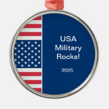 American Flag - USA Theme Ornamnent Christmas Tree Ornament