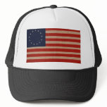 American Flag with 13 Stars - Betsy Ross Design Mesh Hats