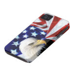 American Flag with Bald Eagle Patriotism Case-Mate iPhone 4 Case