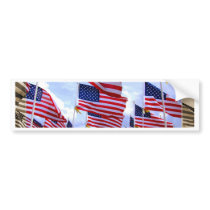 American Flags Bumper Sticker