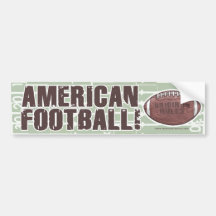 American Football Bumpersticker Bumper Sticker