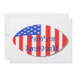 American Football Invitation Postcard