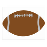 american football rugby ball illustration post card