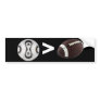 American football sucks bumper sticker