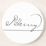 American Founding Father Patrick Henry's Signature
