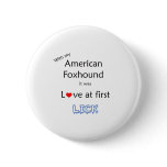 American Foxhound Lick Design buttons