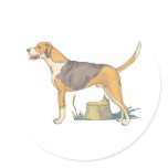 American Foxhound Stickers