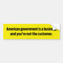 American Government Bumper Sticker