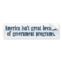 American Greatness Bumper Sticker bumper stickers