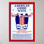 American Guide Week ~ Vintage Poster