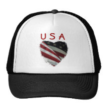 American Heart Flag Mesh Hat