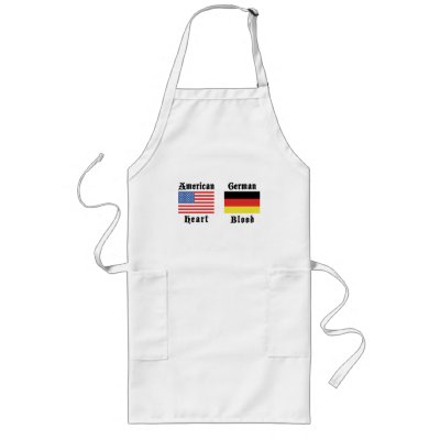 American Heart German Blood Gift Apron by Oktoberfest_TShirts