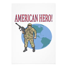 American Hero Personalized Announcements