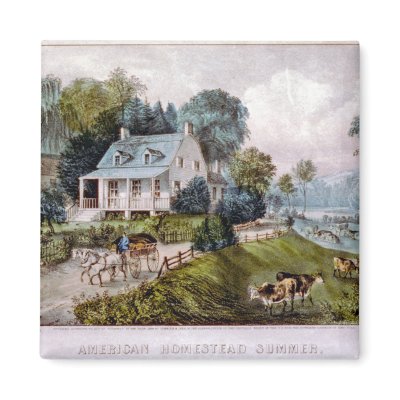 American Homestead Summer Magnet by countrycrossroads