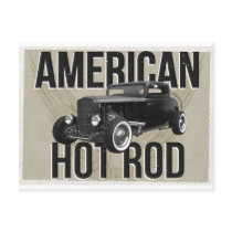 American Hot Rod - brown version Post Card