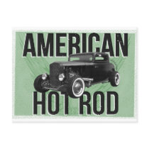 American Hot Rod - green version Postcards