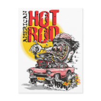american hot rod post cards
