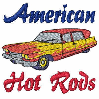 American Hot Rods Embroidered Shirt by fathersdaytshirts