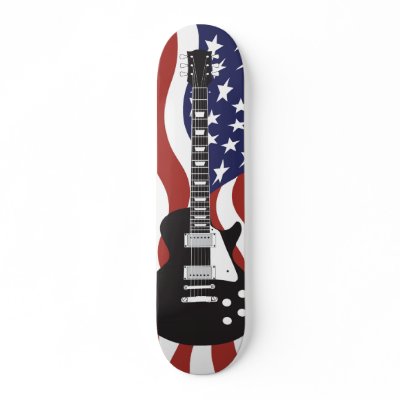 American Icon Electric Guitar Black Skateboards by Pixel_Bunneh