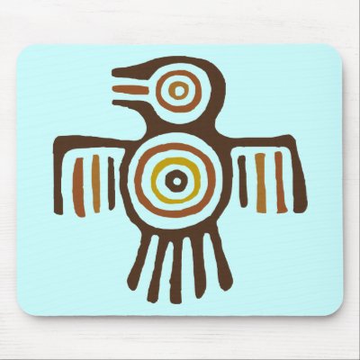 American Indian Bird Mousepad by TNMgraphics