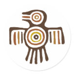 American Indian Bird Sticker