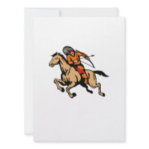 American Indian Riding Horse Bow And Arrow Custom Announcements