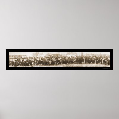 American Indians Group Photo 1908 Poster by lc_panoramicphotos