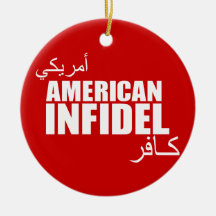American Infidel Christmas Ornament