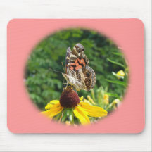 American Lady Butterfly - Vanessa virginiensis Mousepad