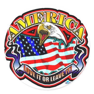 American Love It or Leave it! Stickers by Woodywhip