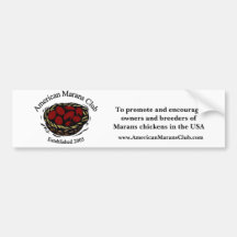 American Marans Club Logo, To promote and encou... Bumper Stickers