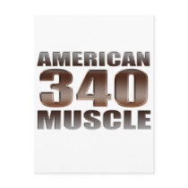 american muscle 340 postcards