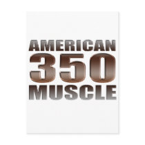 american muscle 350 postcard