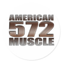 american muscle 572 Big Block crate motor Sticker