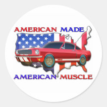 American Muscle Car Sticker