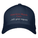 American Muscle Cars ...kill your import! embroidered hats