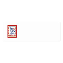 American Patriot Independence Day Poster Greeting Business Card