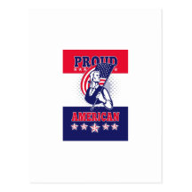 American Patriot Independence Day Poster Greeting Postcards