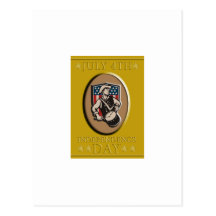 American Patriot Independence Day Poster Greeting Postcards