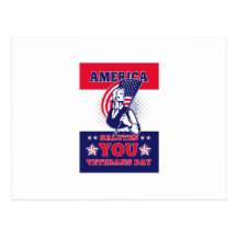 American Patriot Memorial Day Poster Greeting Card Postcard